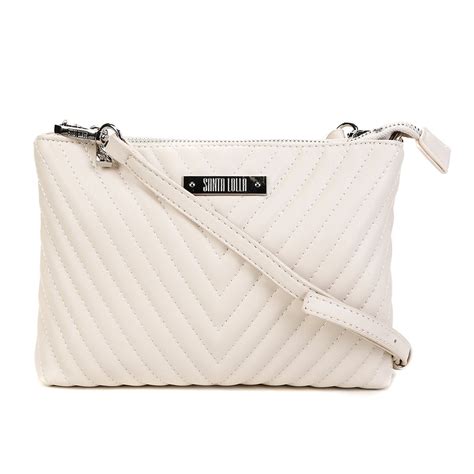 bolsa branca pequena santa lolla
